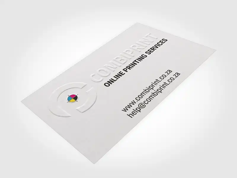 Embossed Business Cards